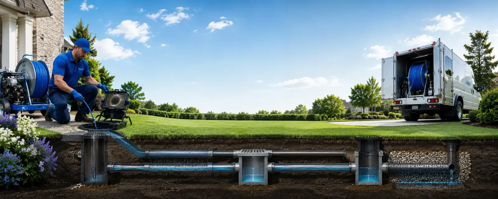 Outdoor drain cleaning information for Centuria, WI